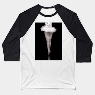 Ballet dancer balancing on her toes. Baseball T-Shirt